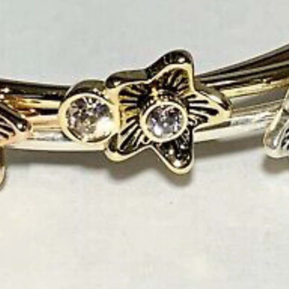 Coach Wildflower 3 Piece Bangle Set Pave -New with Box - Picture 6 of 6